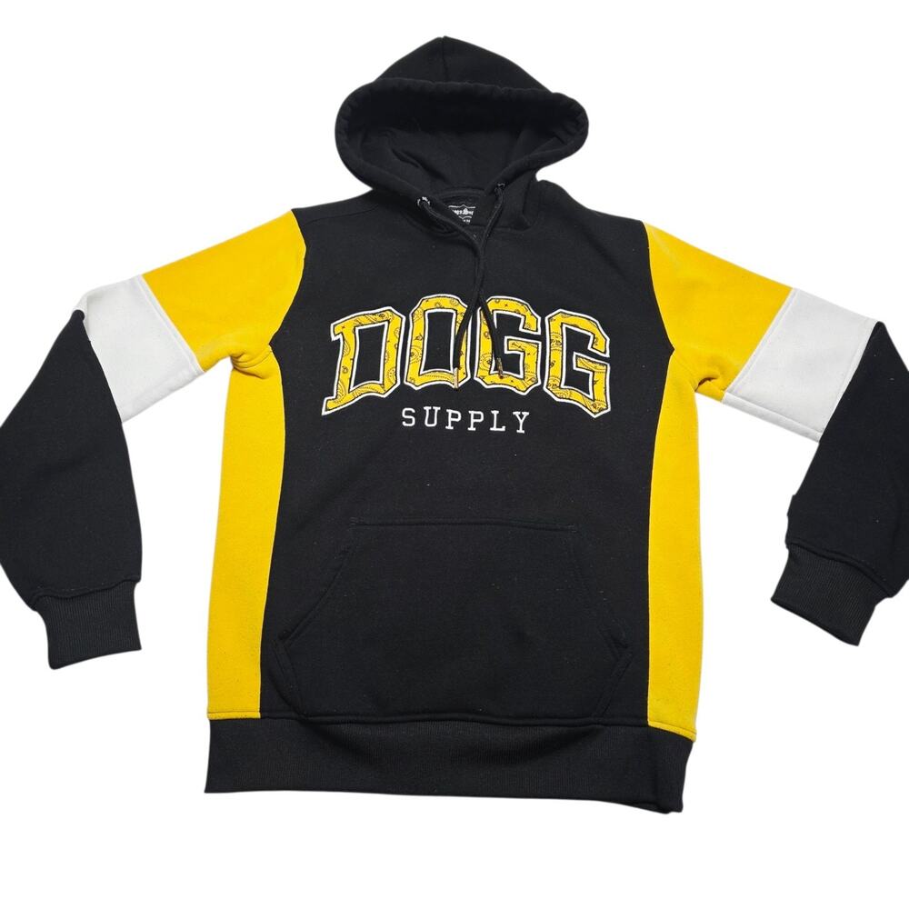 Dogg Supply Snoop Dogg Hoodie Men's X-Small Black Yellow White